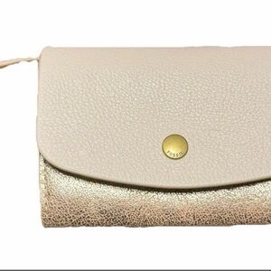 Fossil Cream and Gold Accessory